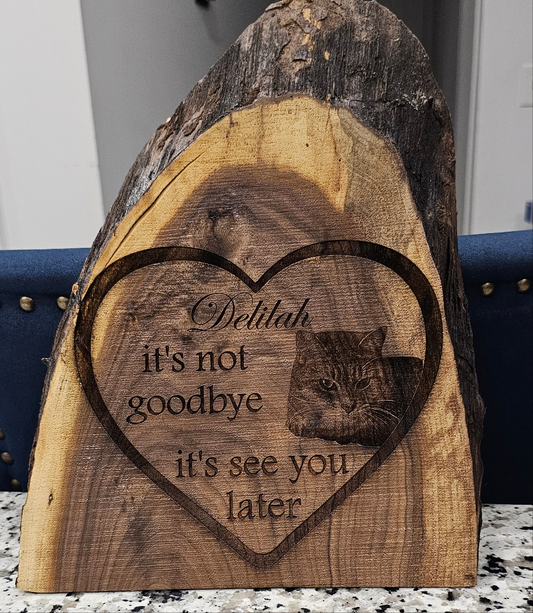 Oak Live Edge Memorial